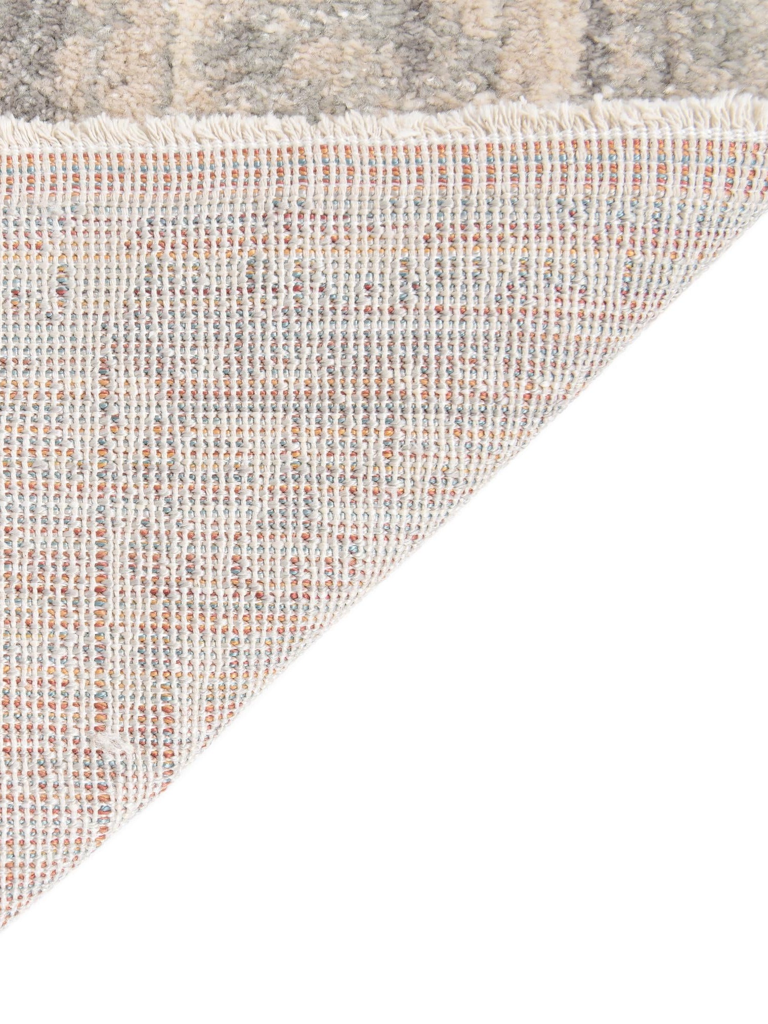 Gray 5' x 5' Lola Octagon Area Rug Polypropylene With Jute Backing Traditional Pattern Easy Clean Carpet for Home Interior Design for Sale at Rug Engine
