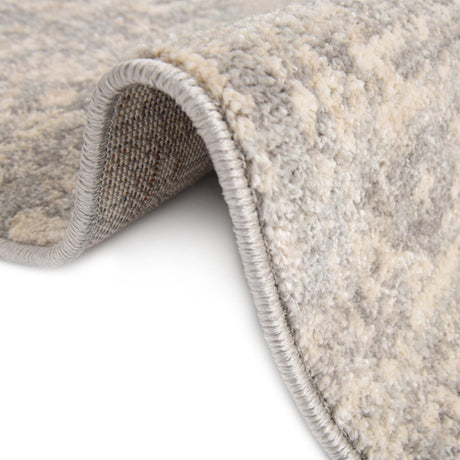 Gray 3' 11 x 3' 11 Lola Octagon Area Rug Polypropylene With Jute Backing Traditional Pattern Easy Clean Carpet for Home Interior Design for Sale at Rug Engine