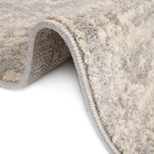 Gray 3' 11 x 3' 11 Lola Octagon Area Rug Polypropylene With Jute Backing Traditional Pattern Easy Clean Carpet for Home Interior Design for Sale at Rug Engine