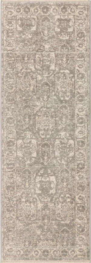 Gray 2' x 5' 11 Lola Runner Area Rug Polypropylene With Jute Backing Traditional Pattern Easy Clean Carpet for Home Interior Design for Sale at Rug Engine