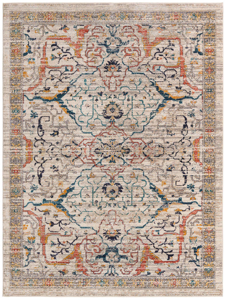 Ivory 9' x 12' Lola Rectangle Area Rug Polypropylene With Jute Backing Traditional Pattern Easy Clean Carpet for Home Interior Design for Sale at Rug Engine