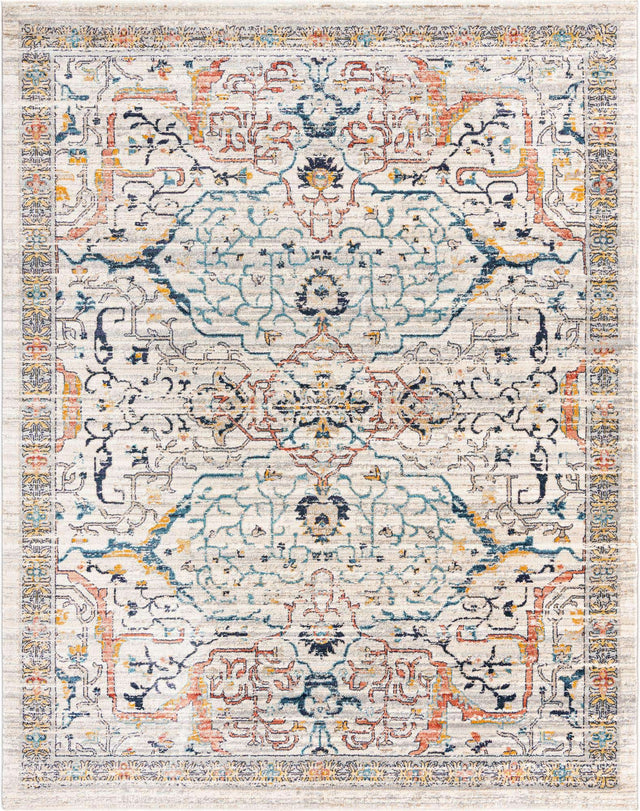 Ivory 7' 10 x 10' 2 Lola Rectangle Area Rug Polypropylene With Jute Backing Traditional Pattern Easy Clean Carpet for Home Interior Design for Sale at Rug Engine
