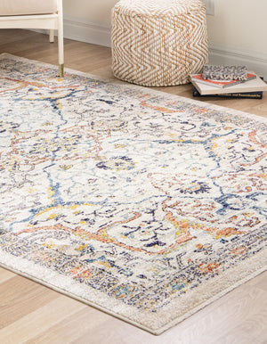 Ivory 10' x 12' 4 Lola Rectangle Area Rug Polypropylene With Jute Backing Traditional Pattern Easy Clean Carpet for Home Interior Design for Sale at Rug Engine