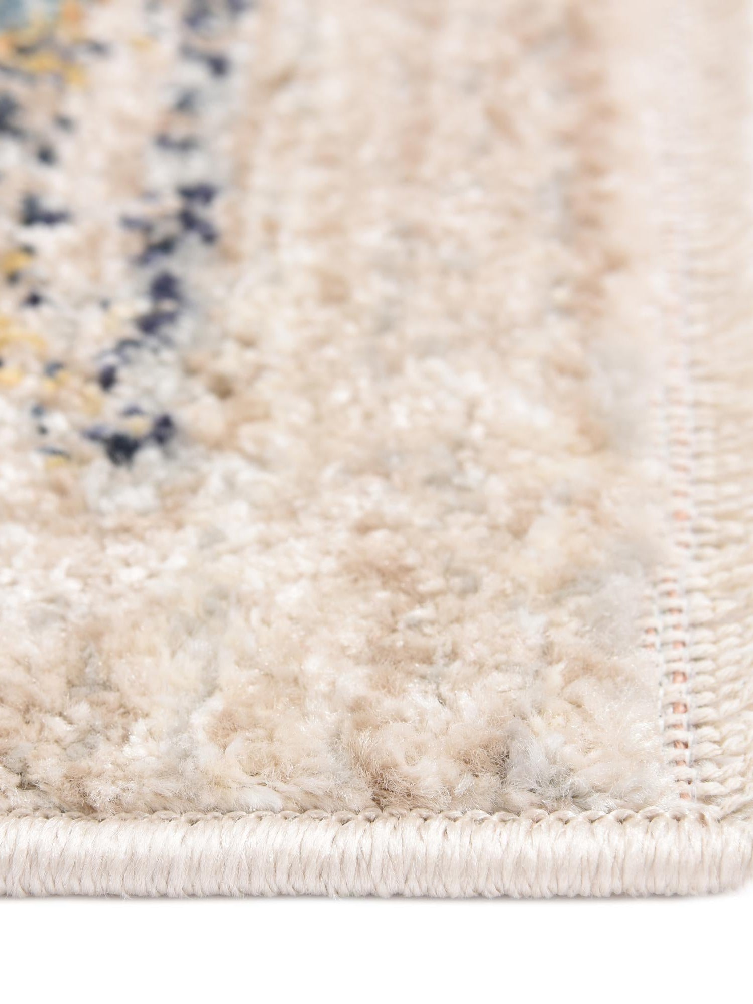 Ivory 6' x 9' 2 Lola Rectangle Area Rug Polypropylene With Jute Backing Traditional Pattern Easy Clean Carpet for Home Interior Design for Sale at Rug Engine