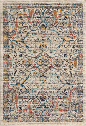 Ivory 3' 11 x 5' 11 Lola Rectangle Area Rug Polypropylene With Jute Backing Traditional Pattern Easy Clean Carpet for Home Interior Design for Sale at Rug Engine