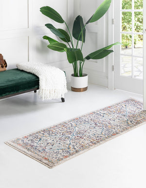 Ivory 2' 11 x 16' 5 Lola Runner Area Rug Polypropylene With Jute Backing Traditional Pattern Easy Clean Carpet for Home Interior Design for Sale at Rug Engine