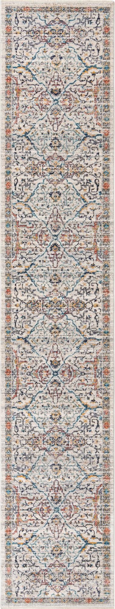 Ivory 2' 11 x 16' 5 Lola Runner Area Rug Polypropylene With Jute Backing Traditional Pattern Easy Clean Carpet for Home Interior Design for Sale at Rug Engine