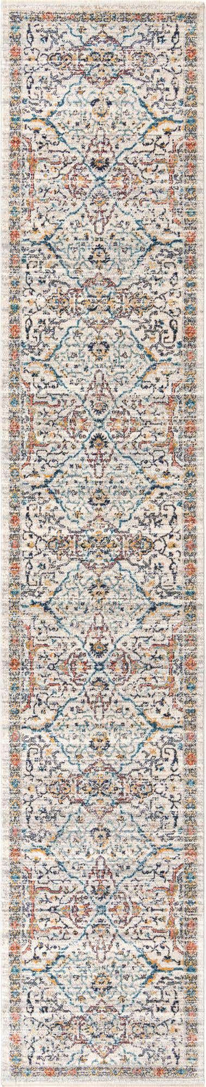 Ivory 2' 11 x 16' 5 Lola Runner Area Rug Polypropylene With Jute Backing Traditional Pattern Easy Clean Carpet for Home Interior Design for Sale at Rug Engine