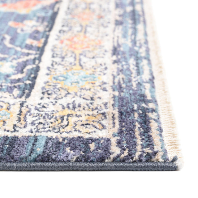 Navy Blue 10' x 13' 1 Lola Rectangle Area Rug Polypropylene With Jute Backing Traditional Pattern Easy Clean Carpet for Home Interior Design for Sale at Rug Engine