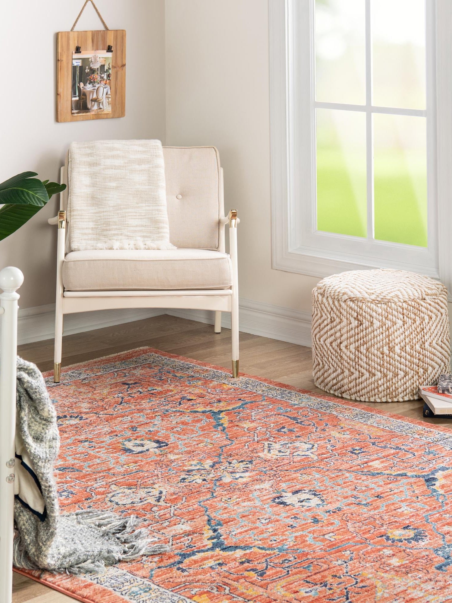 Brick Red 10' x 12' 4 Lola Rectangle Area Rug Polypropylene With Jute Backing Traditional Pattern Easy Clean Carpet for Home Interior Design for Sale at Rug Engine