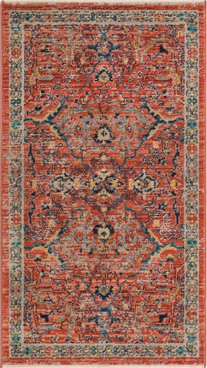 Brick Red 2' 11 x 5' 3 Lola Rectangle Area Rug Polypropylene With Jute Backing Traditional Pattern Easy Clean Carpet for Home Interior Design for Sale at Rug Engine