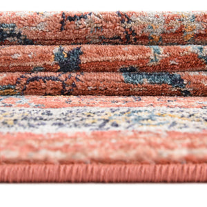 Brick Red 3' 11 x 5' 11 Lola Oval Area Rug Polypropylene With Jute Backing Traditional Pattern Easy Clean Carpet for Home Interior Design for Sale at Rug Engine