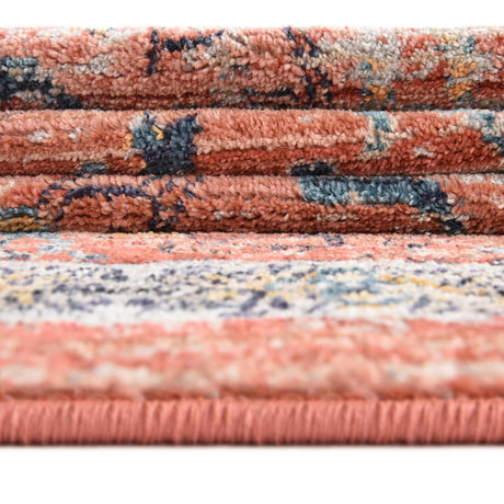 Brick Red 3' 11 x 3' 11 Lola Octagon Area Rug Polypropylene With Jute Backing Traditional Pattern Easy Clean Carpet for Home Interior Design for Sale at Rug Engine