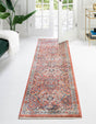 Brick Red 2' x 5' 11 Lola Runner Area Rug Polypropylene With Jute Backing Traditional Pattern Easy Clean Carpet for Home Interior Design for Sale at Rug Engine