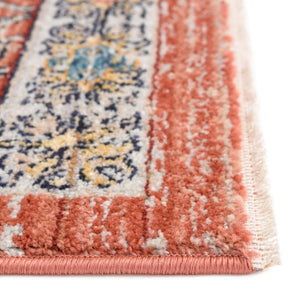 Brick Red 2' x 5' 11 Lola Runner Area Rug Polypropylene With Jute Backing Traditional Pattern Easy Clean Carpet for Home Interior Design for Sale at Rug Engine