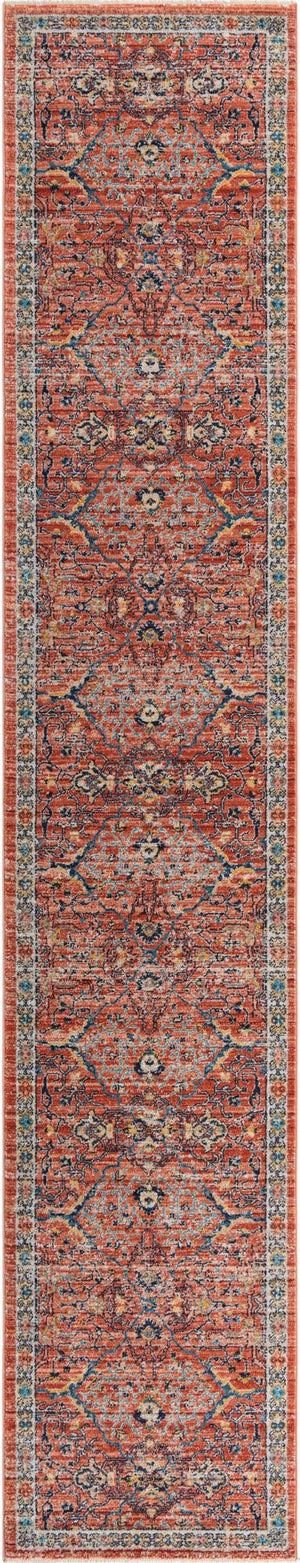 Brick Red 2' 11 x 16' 5 Lola Runner Area Rug Polypropylene With Jute Backing Traditional Pattern Easy Clean Carpet for Home Interior Design for Sale at Rug Engine