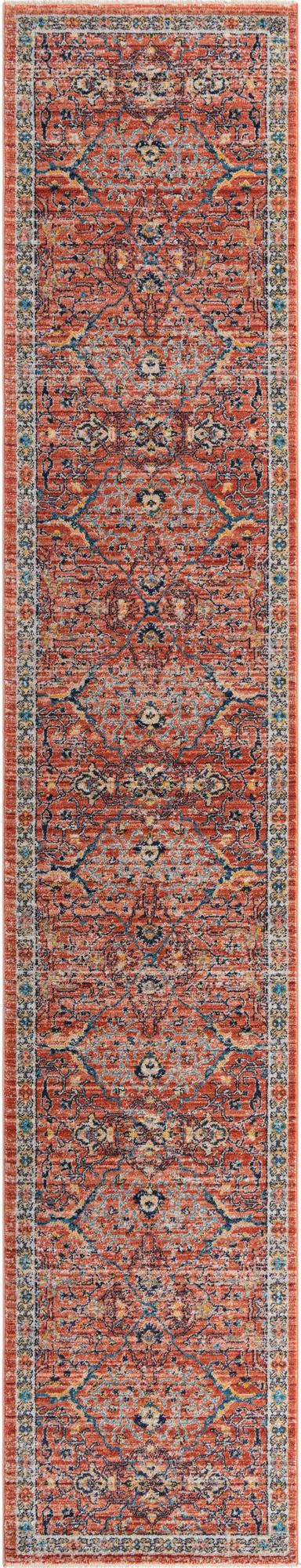 Brick Red 2' 11 x 16' 5 Lola Runner Area Rug Polypropylene With Jute Backing Traditional Pattern Easy Clean Carpet for Home Interior Design for Sale at Rug Engine