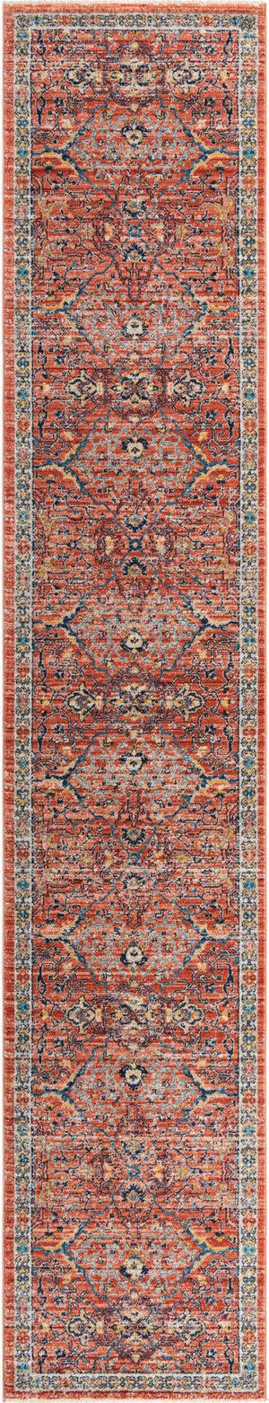 Brick Red 2' 11 x 16' 5 Lola Runner Area Rug Polypropylene With Jute Backing Traditional Pattern Easy Clean Carpet for Home Interior Design for Sale at Rug Engine