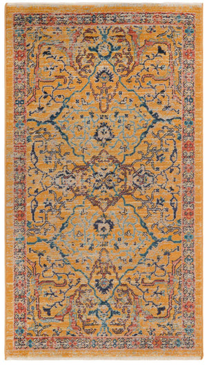 Yellow 2' 11 x 5' 3 Lola Rectangle Area Rug Polypropylene With Jute Backing Traditional Pattern Easy Clean Carpet for Home Interior Design for Sale at Rug Engine