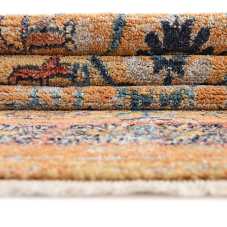 Yellow 2' 11 x 16' 5 Lola Runner Area Rug Polypropylene With Jute Backing Traditional Pattern Easy Clean Carpet for Home Interior Design for Sale at Rug Engine