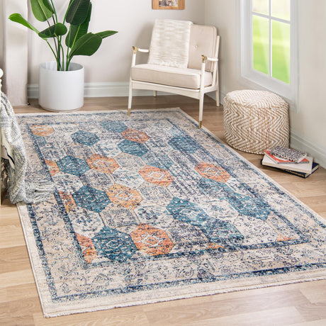 Multicolor 10' x 12' 4 Lola Rectangle Area Rug Polypropylene With Jute Backing Traditional Pattern Easy Clean Carpet for Home Interior Design for Sale at Rug Engine