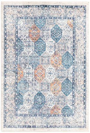 Multicolor 3' 11 x 5' 11 Lola Rectangle Area Rug Polypropylene With Jute Backing Traditional Pattern Easy Clean Carpet for Home Interior Design for Sale at Rug Engine