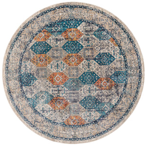 Multicolor 7' 10 x 7' 10 Lola Round Area Rug Polypropylene With Jute Backing Traditional Pattern Easy Clean Carpet for Home Interior Design for Sale at Rug Engine