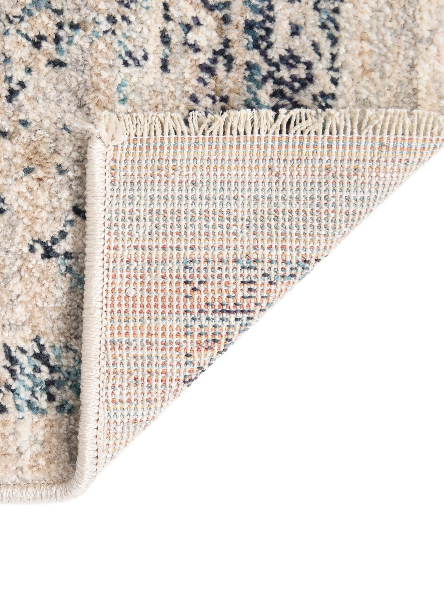 Multicolor 7' 10 x 7' 10 Lola Square Area Rug Polypropylene With Jute Backing Traditional Pattern Easy Clean Carpet for Home Interior Design for Sale at Rug Engine