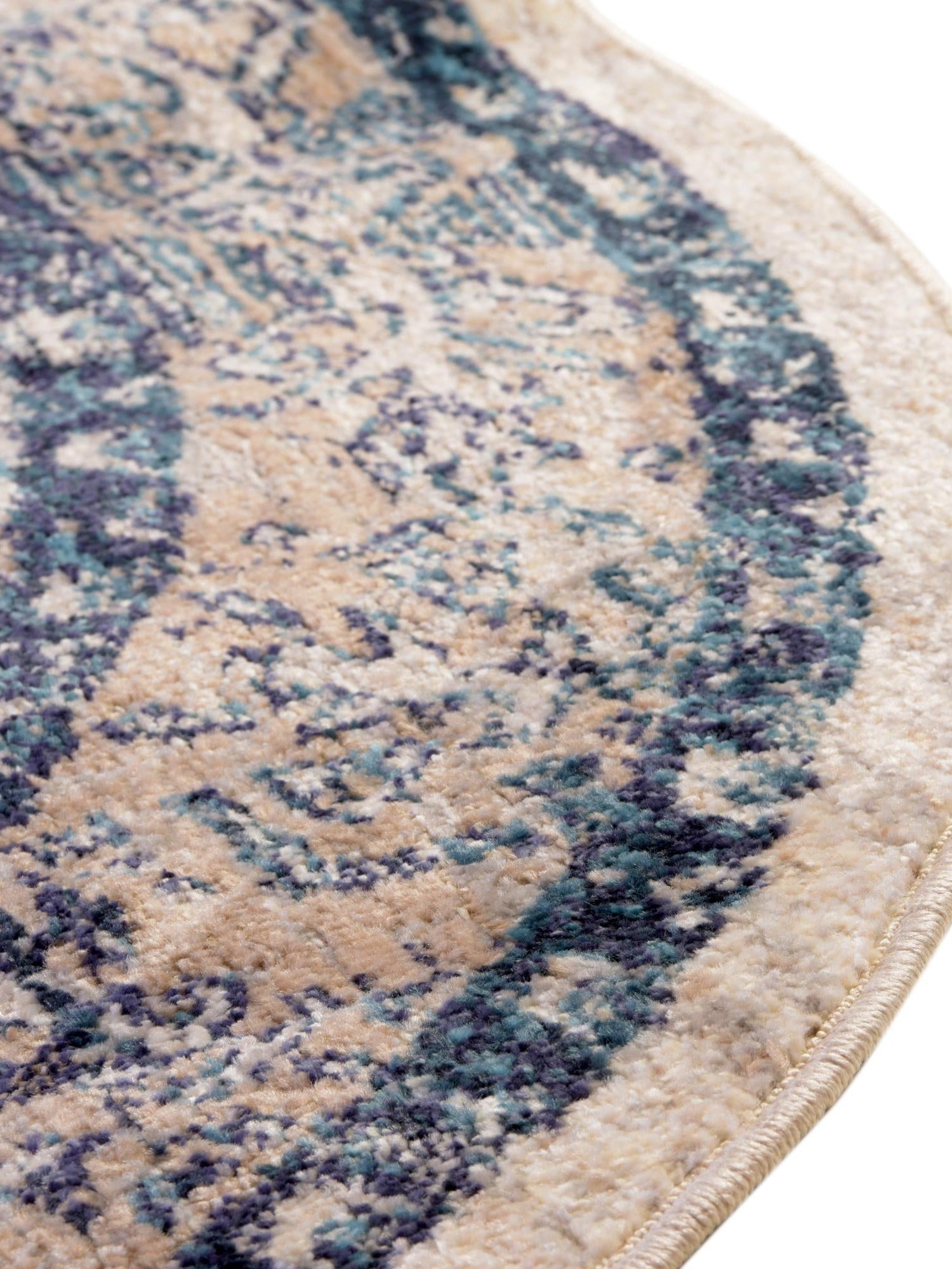 Multicolor 3' 11 x 5' 11 Lola Oval Area Rug Polypropylene With Jute Backing Traditional Pattern Easy Clean Carpet for Home Interior Design for Sale at Rug Engine