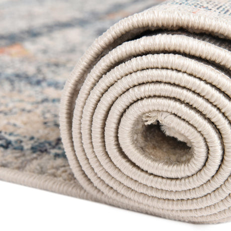 Multicolor 3' 11 x 3' 11 Lola Octagon Area Rug Polypropylene With Jute Backing Traditional Pattern Easy Clean Carpet for Home Interior Design for Sale at Rug Engine