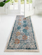 Multicolor 2' x 13' Lola Runner Area Rug Polypropylene With Jute Backing Traditional Pattern Easy Clean Carpet for Home Interior Design for Sale at Rug Engine