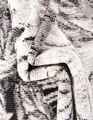 Charcoal 10' x 10' Blossom Round Area Rug 100% Polypropylene With Cotton Backing Easy Clean Colorful Blooming Blossoming Flower Floral Plant Carpet for Living Dining Room Office Dorms for Sale at Rug Engine