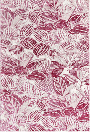 Fuchsia 10' x 14' Blossom Rectangle Area Rug 100% Polypropylene With Cotton Backing Easy Clean Colorful Blooming Blossoming Flower Floral Plant Carpet for Living Dining Room Office Dorms for Sale at Rug Engine