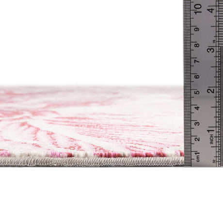 Fuchsia 2' x 3' Blossom Rectangle Area Rug 100% Polypropylene With Cotton Backing Easy Clean Colorful Blooming Blossoming Flower Floral Plant Carpet for Living Dining Room Office Dorms for Sale at Rug Engine