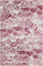 Fuchsia 4' x 6' Blossom Rectangle Area Rug 100% Polypropylene With Cotton Backing Easy Clean Colorful Blooming Blossoming Flower Floral Plant Carpet for Living Dining Room Office Dorms for Sale at Rug Engine