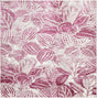 Fuchsia 7' 10 x 7' 10 Blossom Square Area Rug 100% Polypropylene With Cotton Backing Easy Clean Colorful Blooming Blossoming Flower Floral Plant Carpet for Living Dining Room Office Dorms for Sale at Rug Engine
