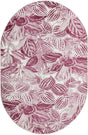 Fuchsia 5' 3 x 7' 10 Blossom Oval Area Rug 100% Polypropylene With Cotton Backing Easy Clean Colorful Blooming Blossoming Flower Floral Plant Carpet for Living Dining Room Office Dorms for Sale at Rug Engine