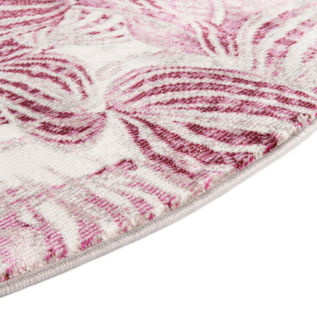 Fuchsia 4' x 6' Blossom Oval Area Rug 100% Polypropylene With Cotton Backing Easy Clean Colorful Blooming Blossoming Flower Floral Plant Carpet for Living Dining Room Office Dorms for Sale at Rug Engine