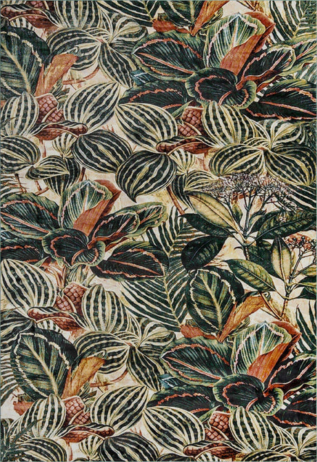 Multicolor 10' x 14' Blossom Rectangle Area Rug 100% Polypropylene With Cotton Backing Easy Clean Colorful Blooming Blossoming Flower Floral Plant Carpet for Living Dining Room Office Dorms for Sale at Rug Engine