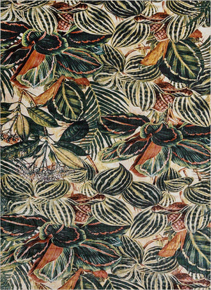 Multicolor 9' x 12' Blossom Rectangle Area Rug 100% Polypropylene With Cotton Backing Easy Clean Colorful Blooming Blossoming Flower Floral Plant Carpet for Living Dining Room Office Dorms for Sale at Rug Engine