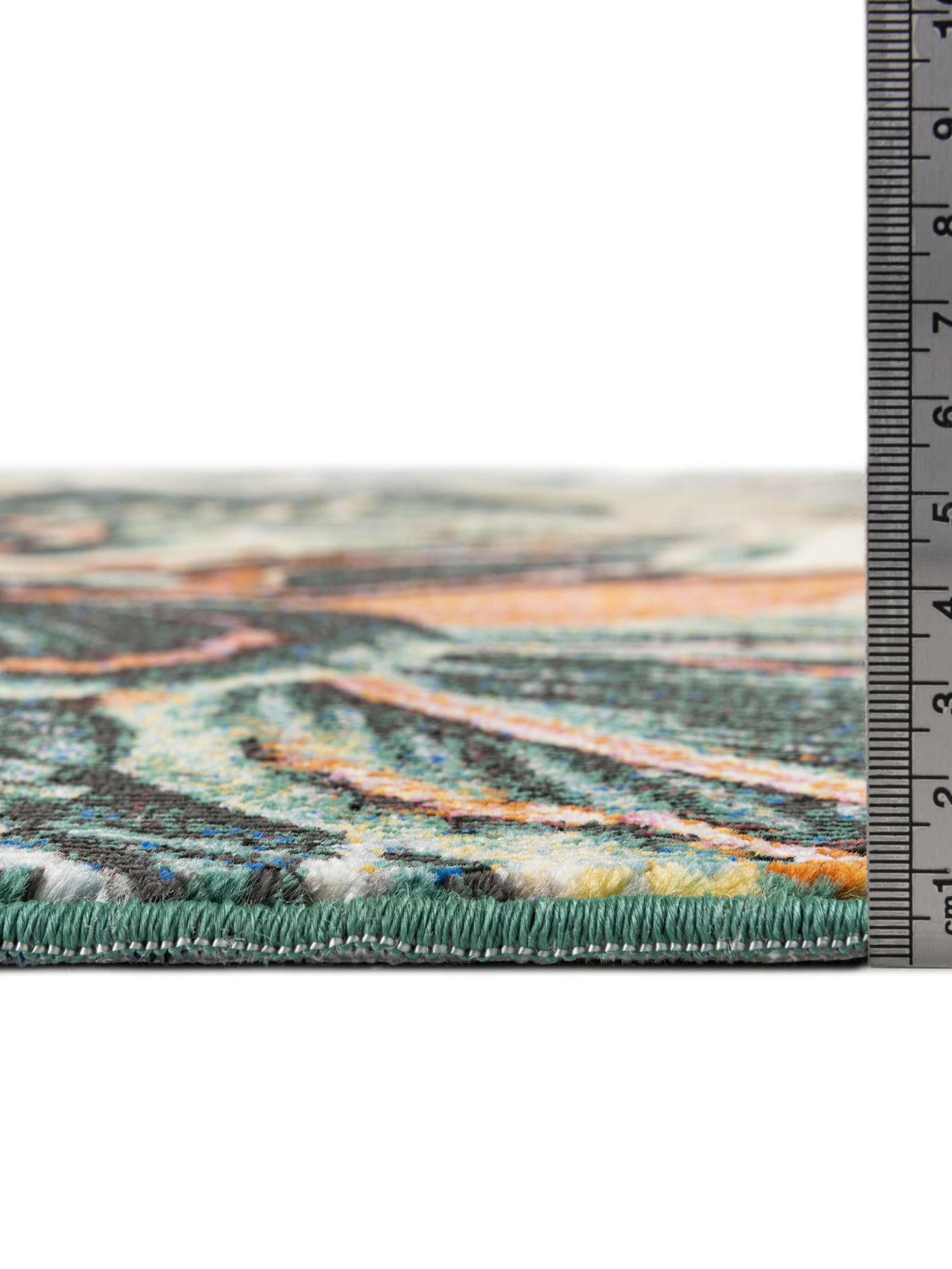 Multicolor 9' x 12' Blossom Rectangle Area Rug 100% Polypropylene With Cotton Backing Easy Clean Colorful Blooming Blossoming Flower Floral Plant Carpet for Living Dining Room Office Dorms for Sale at Rug Engine