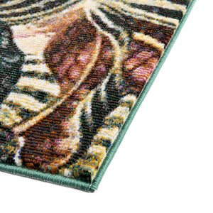 Multicolor 9' x 12' Blossom Rectangle Area Rug 100% Polypropylene With Cotton Backing Easy Clean Colorful Blooming Blossoming Flower Floral Plant Carpet for Living Dining Room Office Dorms for Sale at Rug Engine