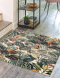 Multicolor 10' x 10' Blossom Square Area Rug 100% Polypropylene With Cotton Backing Easy Clean Colorful Blooming Blossoming Flower Floral Plant Carpet for Living Dining Room Office Dorms for Sale at Rug Engine