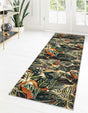 Multicolor 2' 7 x 12' Blossom Runner Area Rug 100% Polypropylene With Cotton Backing Easy Clean Colorful Blooming Blossoming Flower Floral Plant Carpet for Living Dining Room Office Dorms for Sale at Rug Engine
