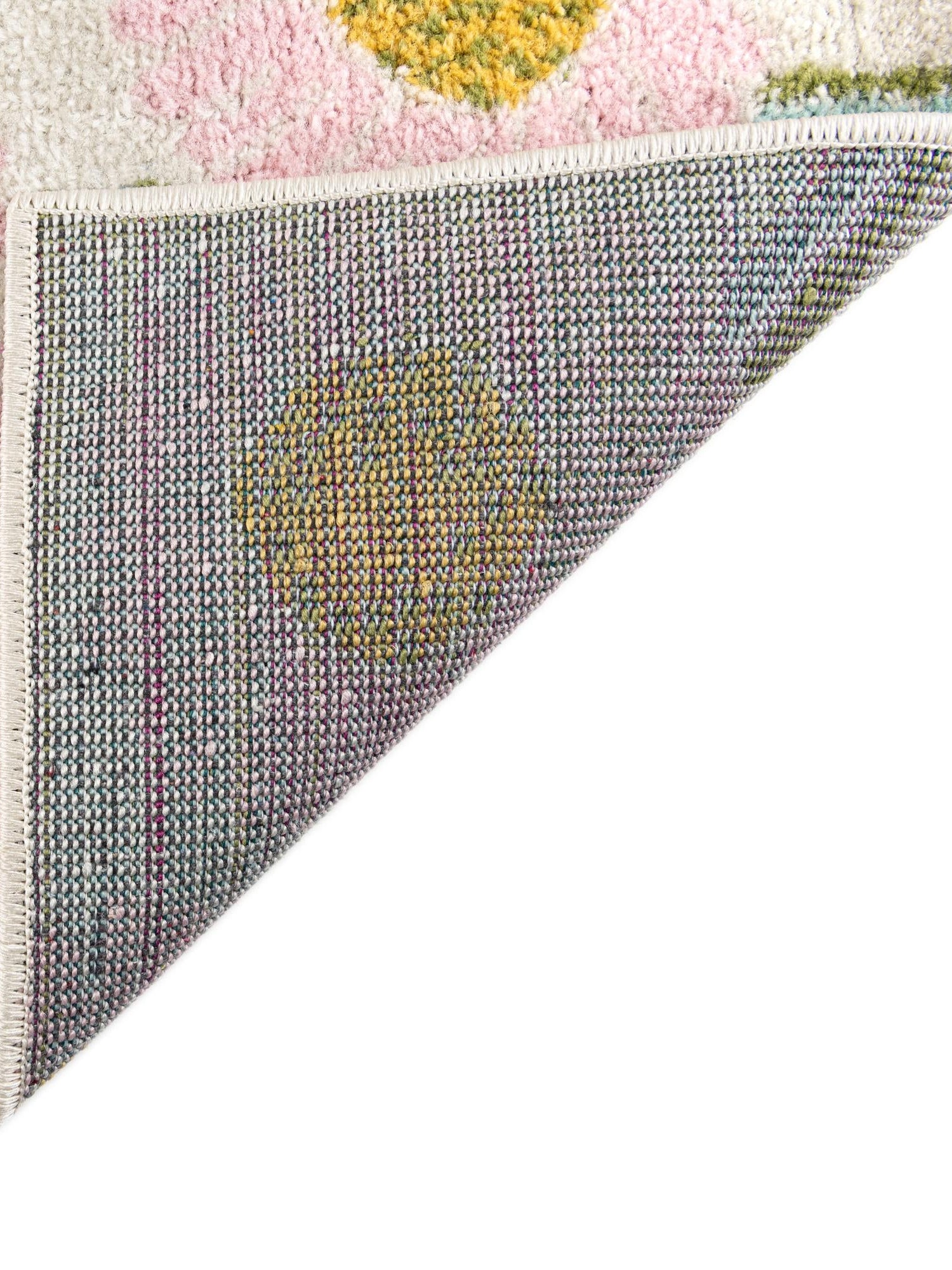 White 10' x 14' Bloom Rectangle Area Rug 100% Polypropylene With Cotton Backing Easy Clean Colorful Blooming Flower Floral Carpet for Living Dining Room Office Dorms for Sale at Rug Engine