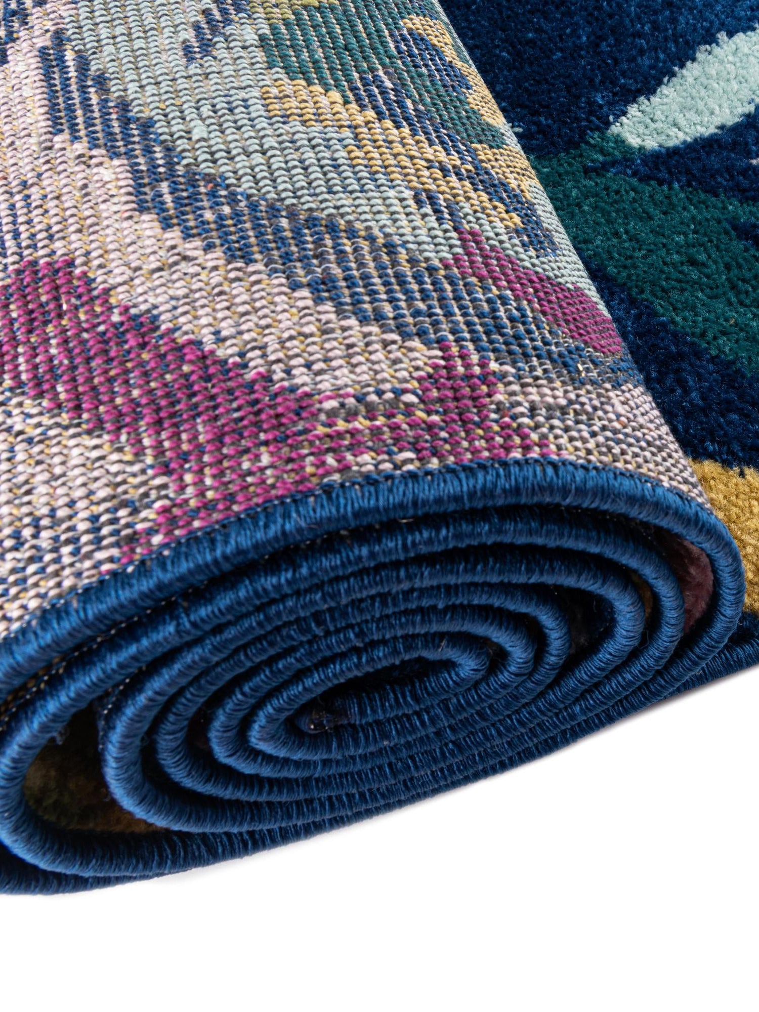 Navy Blue 5' 3 x 7' 10 Bloom Oval Area Rug 100% Polypropylene With Cotton Backing Easy Clean Colorful Blooming Flower Floral Carpet for Living Dining Room Office Dorms for Sale at Rug Engine