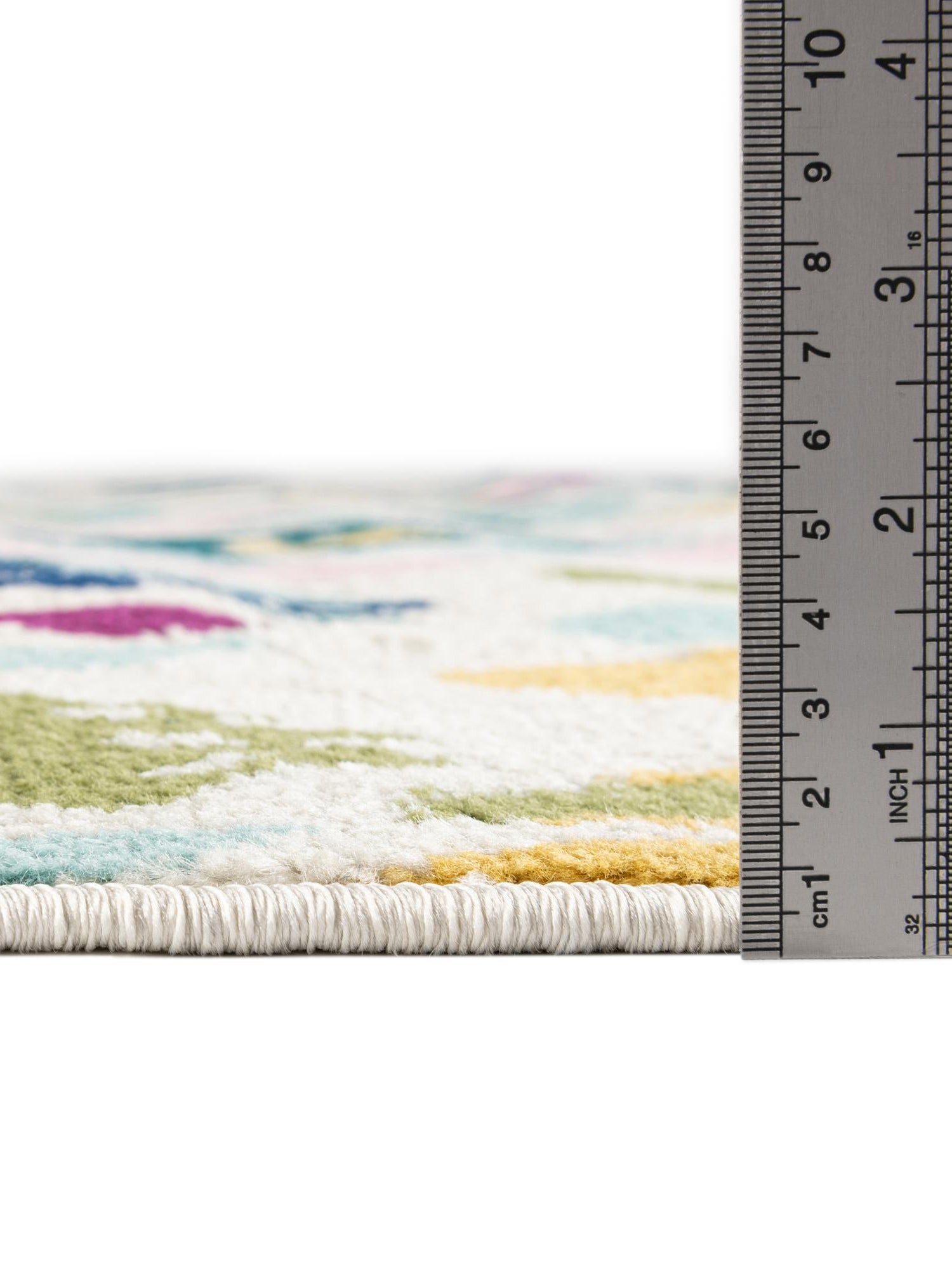 White 5' 3 x 5' 3 Bloom Round Area Rug 100% Polypropylene With Cotton Backing Easy Clean Colorful Blooming Flower Floral Carpet for Living Dining Room Office Dorms for Sale at Rug Engine