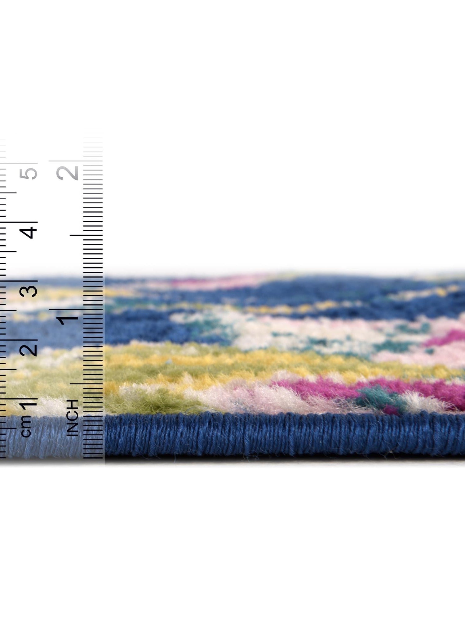 Navy Blue 3' 3 x 3' 3 Bloom Round Area Rug 100% Polypropylene With Cotton Backing Easy Clean Colorful Blooming Flower Floral Carpet for Living Dining Room Office Dorms for Sale at Rug Engine