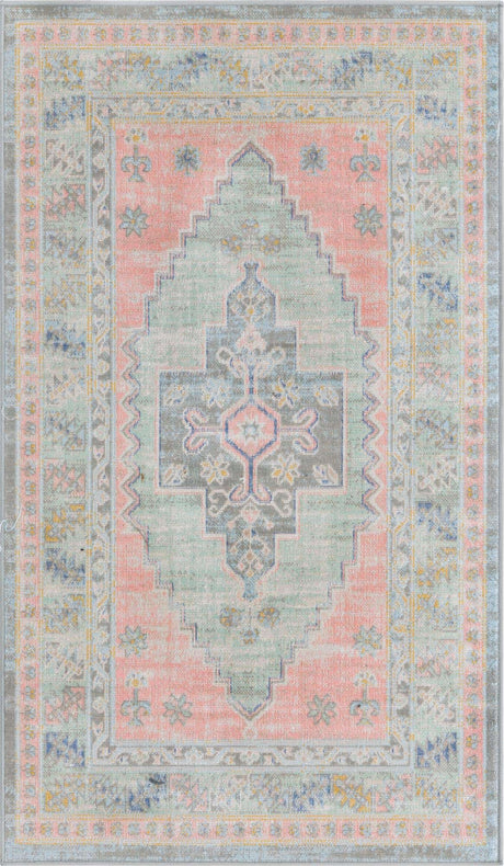 Pink 3' x 5' 3 Whitney Rectangle Area Rug
