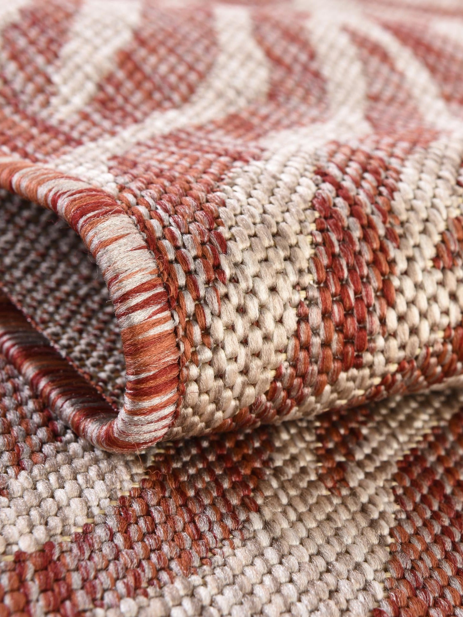 Rust Red 3' 1 x 5' 3 Outdoor Safari Rectangle Area Rug Weather Resistant for Patio, Deck, Terrace, Balcony, Porch Animal Print Wildlife Nature Carpet for Sale at Rug Engine